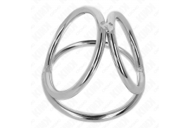 kink anillo pene triple metal cromado 32 cm a 45 cm