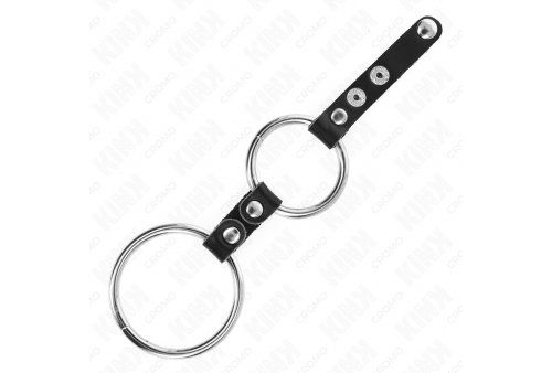 kink anillo pene doble 38 cm a 5 cm conectados por cuero