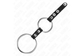 kink anillo pene doble 38 cm a 5 cm conectados por cuero