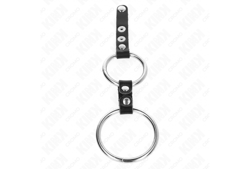 kink anillo pene doble 38 cm a 5 cm conectados por cuero