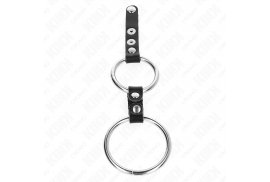 kink anillo pene doble 38 cm a 5 cm conectados por cuero