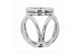 kink anillo pene triple metal cromado 38 cm a 5 cm modelo 1