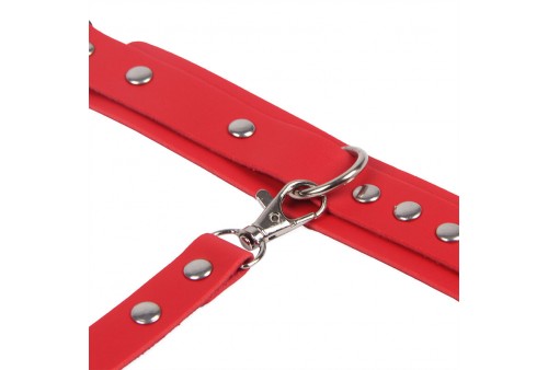 subblime 953706 esposas con cinturón bondage rojo talla única