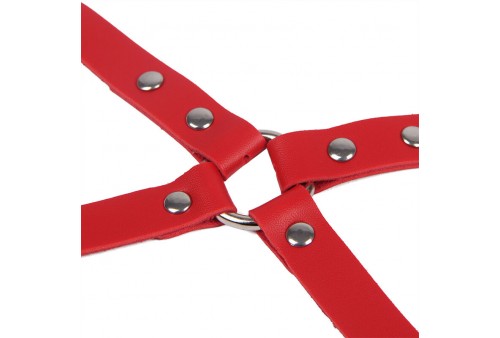 subblime 953706 esposas con cinturón bondage rojo talla única