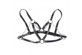 subblime 953713 cinturón de bondage punk hebilla metal negro talla única