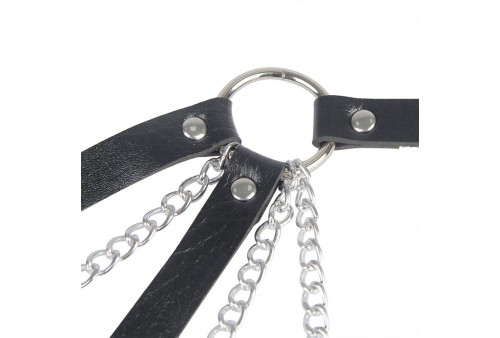 subblime 953713 cinturón de bondage punk hebilla metal negro talla única