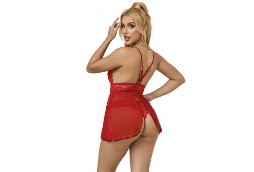 subblime 953836 babydoll espalda abierta rojo s m