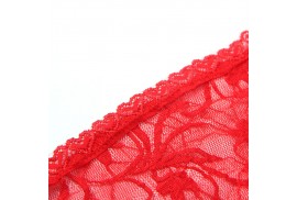 subblime 954208 babydoll de encaje con tirantes ajustables rojo s m