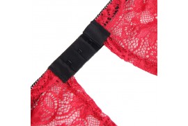 subblime 953898 camisón de seda y encaje panties rojo s m