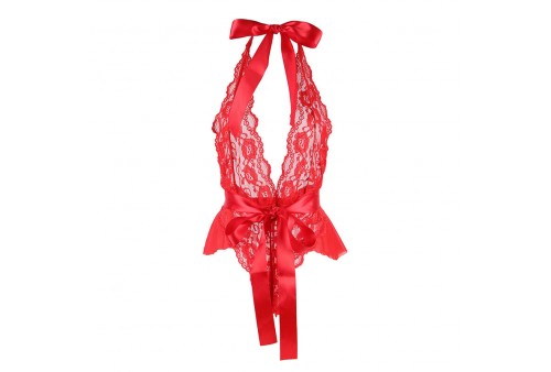 subblime 953973 body sexy con volantes cinturón rojo s m