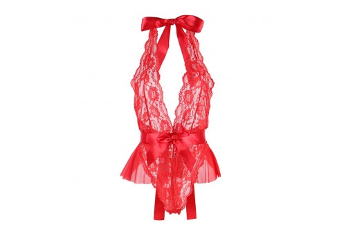 subblime 953973 body sexy con volantes cinturón rojo s m