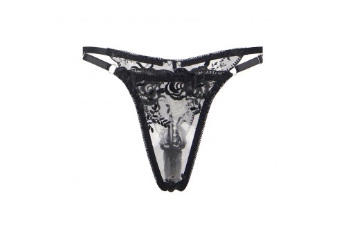 subblime 945237 sujetador panties con liguero diseño floral negro s m