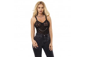 subblime 954260 body con cadenas ligueros negro s m