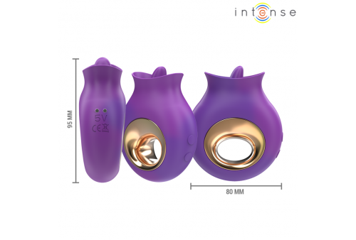 intense tuli estimulador clítoris 9 vibraciones 9 oscilaciones morado
