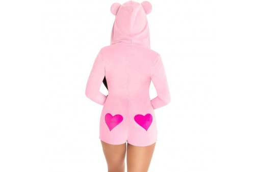 leg avenue body osito terciopelo rosa m