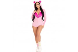 leg avenue body osito terciopelo rosa m