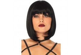 leg avenue peluca corta de corte bob natural negro