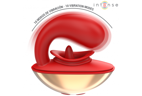 intense mariah vibrador estimulador en forma de u 10 vibraciones rojo