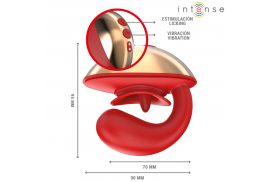 intense mariah vibrador estimulador en forma de u 10 vibraciones rojo