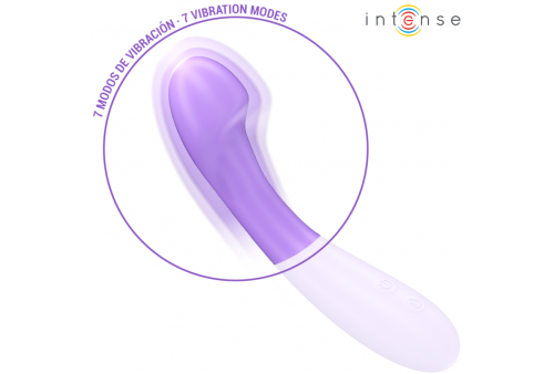 intense becky vibrador 19 cm calentable 7 vibraciones morado