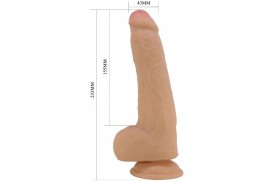 pretty love draco dildo realístico 23 cm natural