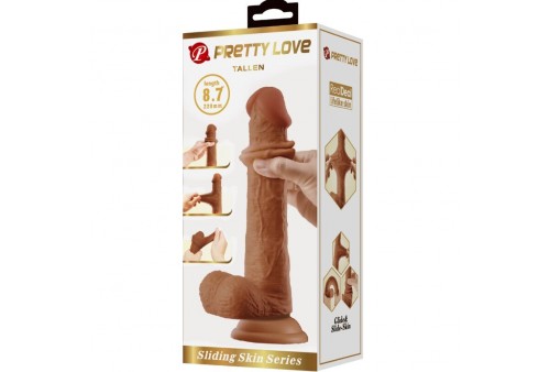 pretty love tallen dildo realístico 22 cm mulato