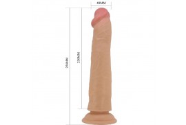 pretty love sharife dildo realístico 25 cm natural