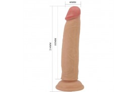 pretty love keon dildo realístico 21 cm natural