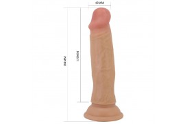 pretty love quentin dildo realístico 18 cm natural