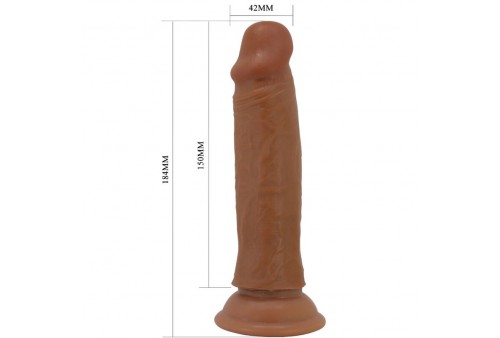 pretty love quentin dildo realístico 18 cm mulato