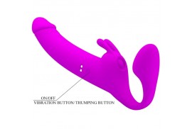 pretty love zanini dildo strap on sin arnes 10 vibraciones morado