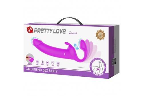 pretty love zanini dildo strap on sin arnes 10 vibraciones morado