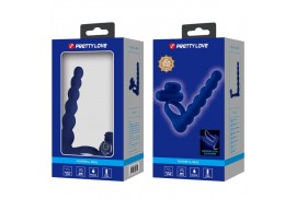 pretty love ajmal anillo vibrador con plug azul