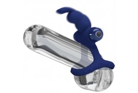 pretty love luchito doble anillo vibrador rabbit azul