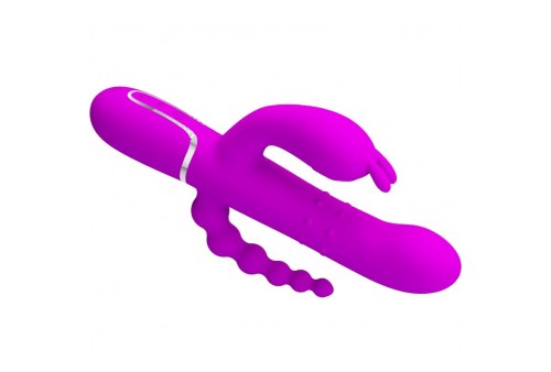 pretty love cammy triple vibrador multifunción 4 en 1 rosa