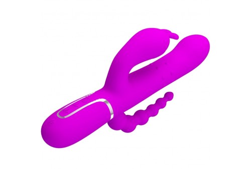 pretty love cammy triple vibrador multifunción 4 en 1 rosa