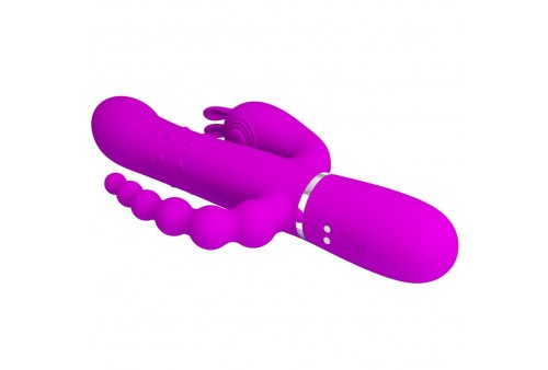 pretty love cammy triple vibrador multifunción 4 en 1 rosa