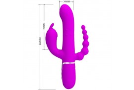 pretty love cammy triple vibrador multifunción 4 en 1 rosa