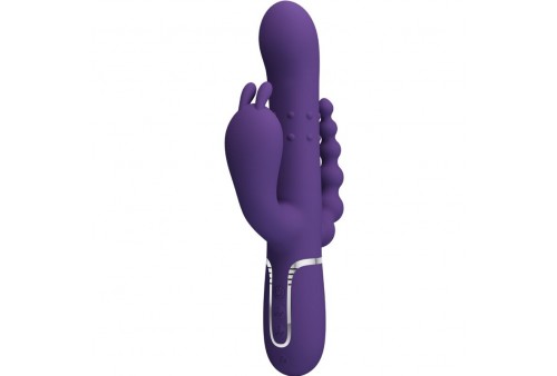 pretty love cammy triple vibrador multifunción 4 en 1 morado