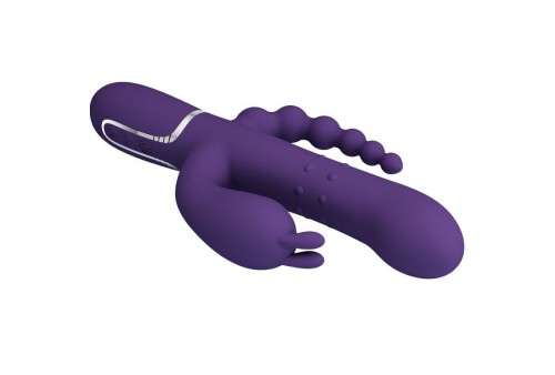 pretty love cammy triple vibrador multifunción 4 en 1 morado