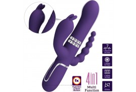 pretty love cammy triple vibrador multifunción 4 en 1 morado