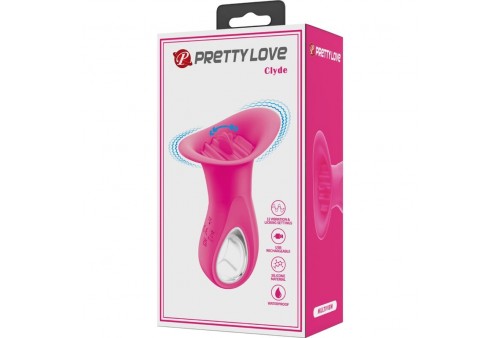 pretty love clyde vibrador oral lengua vibradora 12 vibraciones rosa