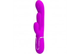 pretty love shania triple vibrador rabbit multifunción rosa