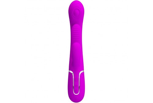 pretty love shania triple vibrador rabbit multifunción rosa