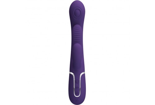 pretty love shania triple vibrador rabbit multifunción morado