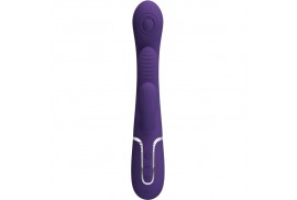 pretty love shania triple vibrador rabbit multifunción morado