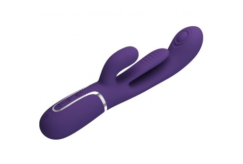 pretty love shania triple vibrador rabbit multifunción morado