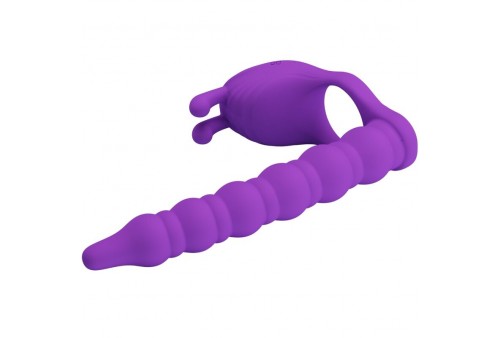 pretty love blackney anillo pene con plug vibrador lila