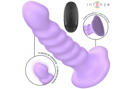 intense brenda vibrador talla m diseño en espiral 10 vibraciones morado control remoto