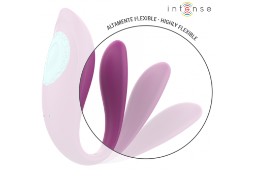 intense annie estimulador vibrador forma de u morado control remoto